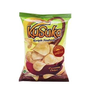 KUSUKA Barbeque Cassava Chips 180 gr per carton of 10 pcs 533145202111