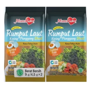 Mamasuka rumput laut salted egg 4.5 gr x 2 x 40 pcs/karton (kode 1020521)