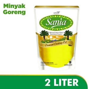 Sania cooking oil refill 2 liters x 6 pcs/carton