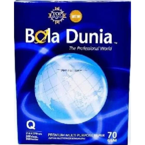Bola dunia kertas QS 70 gsm x 5 rim per karton