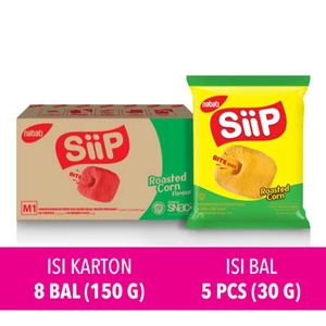 siip bites reasted corn 30 gram (5pcs x 8 ball) per ctn