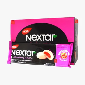Nabati nextar cookies strawberry 42 gram (10 pcs x 8 box) per ctn