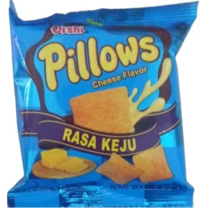 OISHI PILLOWS KEJU 7 GR BAL (15X20 PCS) per karton isi  15 PACK / BALbar code 38010057