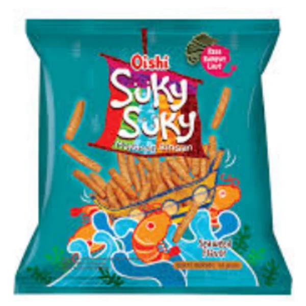 Oishi suky-suky seaweed 10gr  80 pcs/ctn bar code38010135