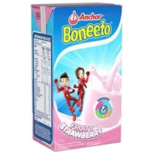 Anchor boneeto uht strawberry 125ml per pcs