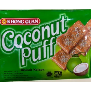 Khong Guan Coconut Puff 130gr per karton isi 36 pack