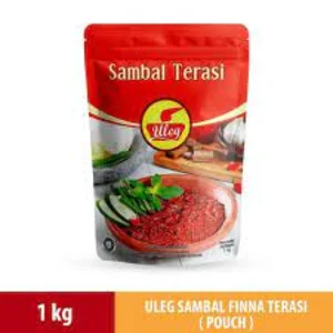 Finna Uleg Sambal Terasi Pouch 1 Kg x 5 pcs per karton