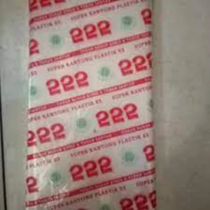 Kantong Plastik PE Mek 222 m/b  ukuran 10/30 650 gram per pack isi 5 bungkus