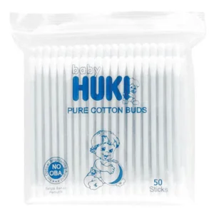 Huki Cotton Buds Zak 10 x 48 @ 50's x 480 pcs per karton