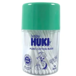 Huki Cotton Buds Pot Extra Fine 100's x 24 pcs