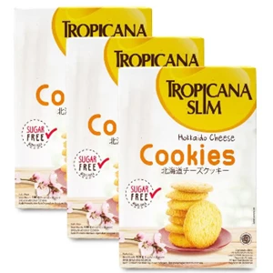 Tropicana Slim Hokkaido Cheese Cookies 20 gr x 5 sachet x 12 box per karton  kode 2104523105