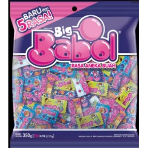 Big Babol Sack Besar 350 gr (100 grains @ 3.5 gr) x 12 packs per carton code 825962