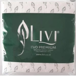 Livi evo premium sensation Cocktail napkin 100 sheet per karton 60 pack kode 1011403170020