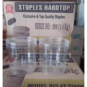 Hardtop toples plastik seri 999 model bulat tinggi (1/4 kg) x 12 pcs/karton