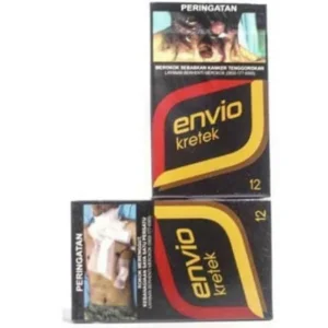 Envio kretek 12 batang per slop isi 10 pak per ball isi 20 slop