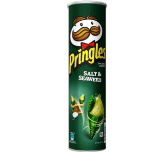 Pringles salt & seaweed potato chips 107 gr 1 pack contains 12 pcs per carton contains 12 pcs (F0002852)