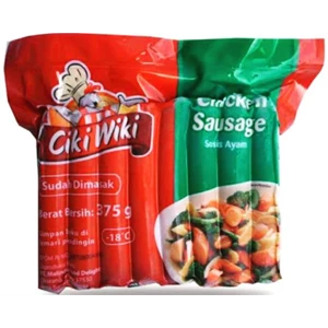 Ciki wiki chicken sausage 375 gr x 15 pack/carton