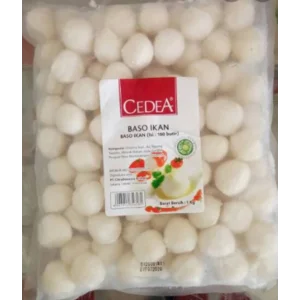 Cedea baso ikan (isi @100 butir) 1 kg x 12 pack/karton