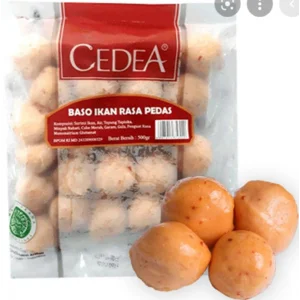 Cedea baso ikan pedas 500 gr x 24 pack/karton