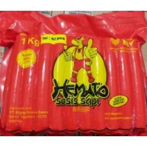 Hemato sosis sapi isi 40 pcs 1000 gr x 10 pack/karton