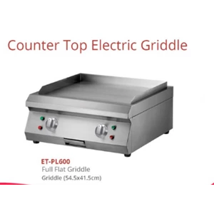 Getra counter top electric griddle type ET-PL600 (Full flat griddle) uk.54.5 x 41.5cm