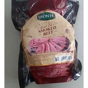 Fronte beef smoked sliced ​​gold (@isi 32 pcs) 500 gr x 40 pack/carton