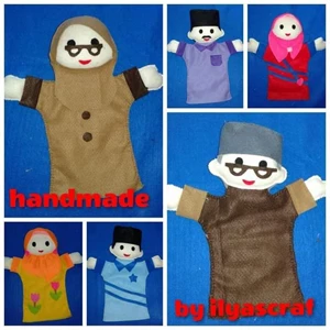Flannel Hand Puppet Souvenir 1 package contains 6 pcs