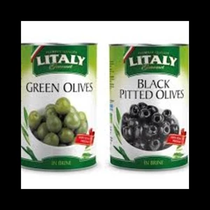 Coopoliva Black Pitted Olives 385 grams per carton of 24 pcs P003845