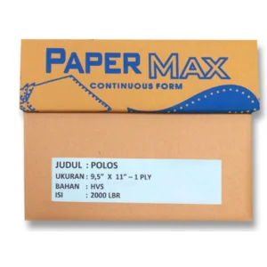 Paper max continuous form hvs 1 ply 9.5" x 11" x 2000 sheets per carton
