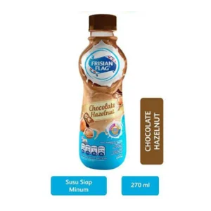 Frisian flag uht milk cokelat hazelnut pet 270ml x 24 pcs/ctn (1152763)