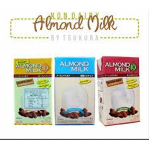 Tsukuba Almond Milk with Brown Sugar 1 liter per karton isi 12 pcs P002920