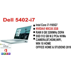 Dell inspiron 5402-i71165G7 Non Touch silver i7-1165G7 - NT - 8GB