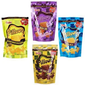 Oishi Pillows Coklat 8 gram x 20 pcs per karton isi 8 pcs 38010001