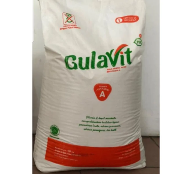 Gulavit gula pasir 50kg per karung