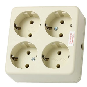 Uticon socket 4 holes box per pcs