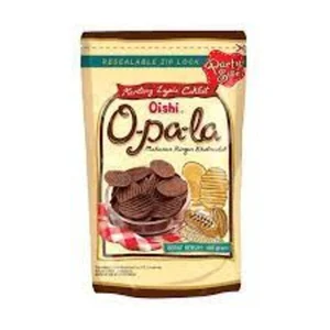 Oishi Opala Kentang Lapis Coklat  100 gram per karton isi 20 pcs 38010046