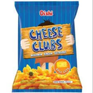 Oishi Cheese Club 14 gram pcs per karton isi 60 pcs 38010059