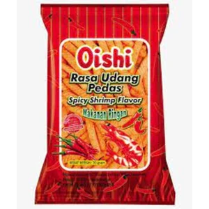 Oishi Cracker Udang Pedas 11 gram per karton isi 80 pcs 38010090