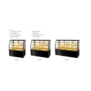 Gea curved glass cake showcase type s-980a per unit 