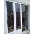 Pintu Geser Sliding Door Aluminium Size 70 X 200 Cm Putih 8