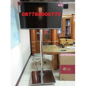  Bracket TV Standing LED stainless steel 1 Tiang Mirorr