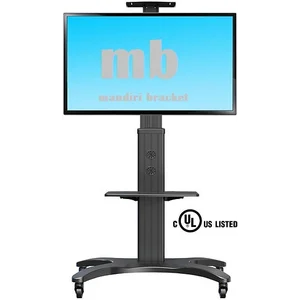Bracket tv NB North Bayou AVF1500-50-1P TV Trolley Universal TV Stand with Wheels Height Adjustment TV Stand Rollable Universal TV Stand TV