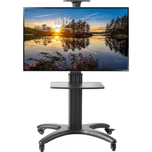 Bracket tv NB North Bayou AVF1500-50-1P TV Trolley Universal TV Stand with Wheels Height Adjustment TV Stand Rollable Universal TV Stand TV