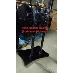 tiang bracket tv  standing plat kupu kupu dual tv 