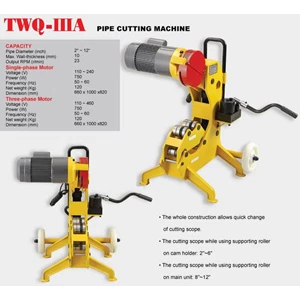 Mesin Potong Besi - Mesin Grooving Pipa Model TWQ-IIIA