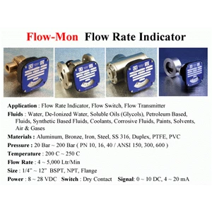 Flow-mon  Flow rate Indikator - Flow-Mon - Flow Rate Indicators