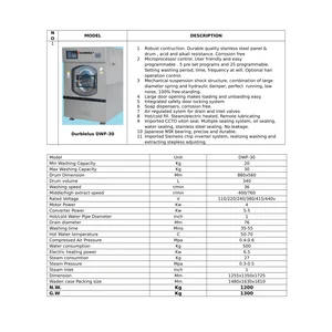 Washer Extractor Kapsitas 30 Kg						