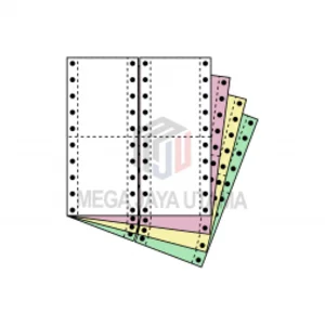 Paper 4Ply Continuous Form Ppob / Watel 9.5/2×11/2Inch 1000 Sets/