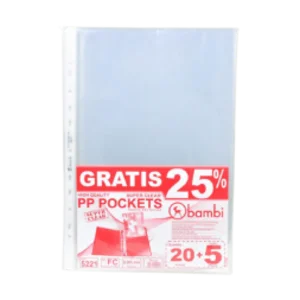 Plastik Dokumen Bambi 5221 F4 Isi 20Lembar