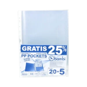 Plastik Dokumen Bambi 5220 A4 Isi 20Lembar